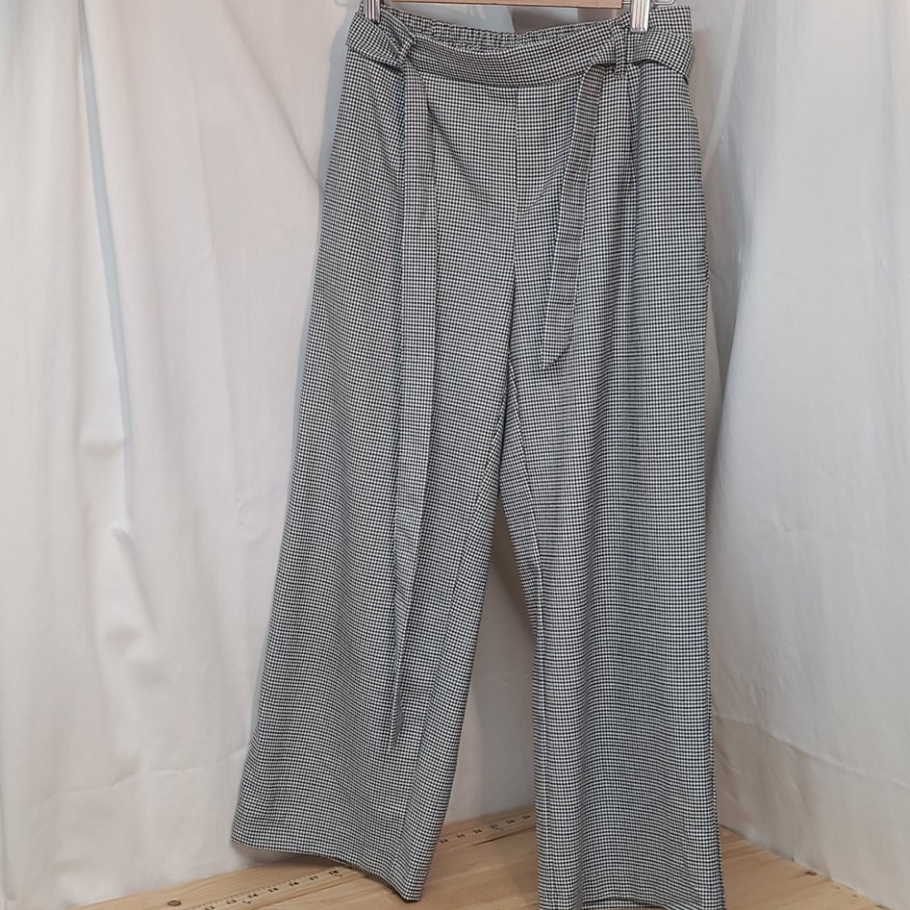 ZARA szXS groucho houndstooth mom pants